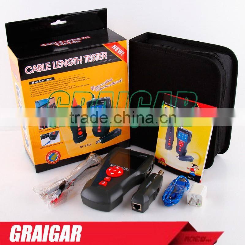 Original Noyafa English version Multi-functional Network Cable Tester LCD Cable length Tester Breakpoint Tester NF-8601A