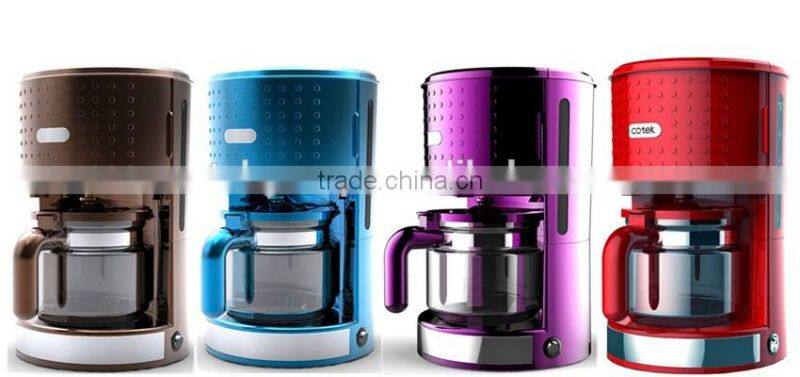 2016 new products Dot design coffee maker 1000 watts 10-12 cups coffee filter