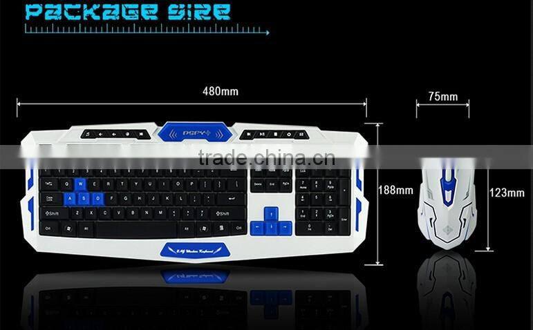 New Arrival HK8100 Intelligent Power Saving 2.4GHz USB Wireless Keyboard and Mouse(a set) for mechanical keyboard