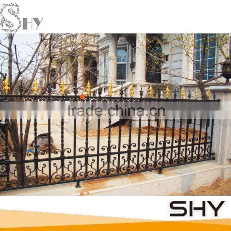 Wrought iron fence panels
