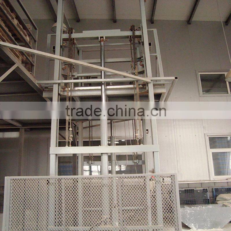 factory supply guide rail chain cargo lift