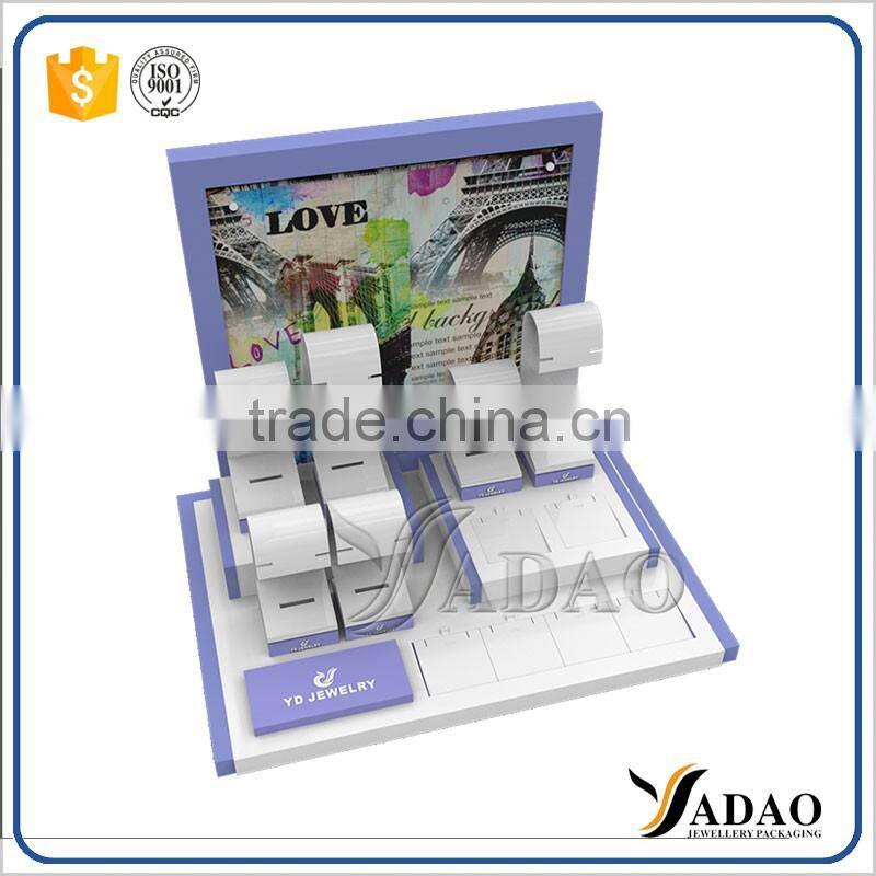 Customized and design with your logo acrylic cosmetic makeup jewelry display stand