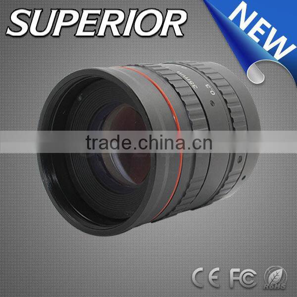 china top ten selling products 8.0 MP Focal length 35mm F1.6 IR night vision Manual Iris C mount cctv lens optic lens