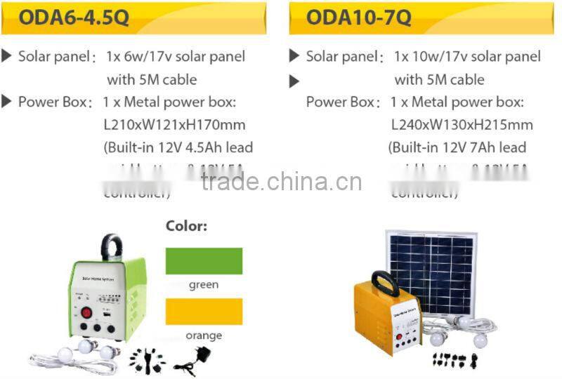 solar home lighting system 6W