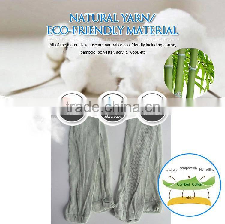 Custom light blue mesh thin cotton knit leg warmer