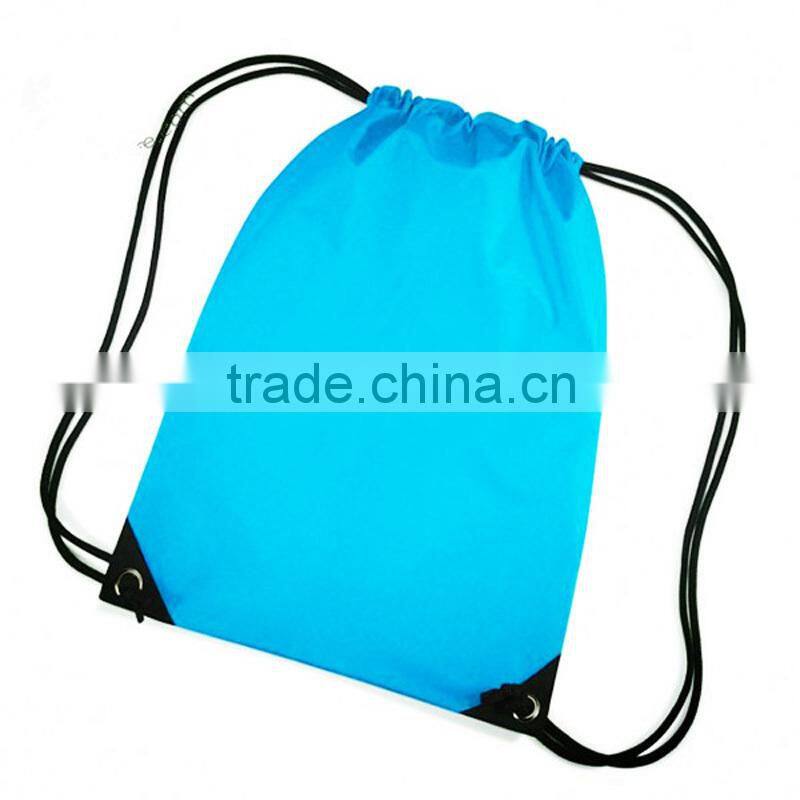 Custom packaging nylon polyester drawstring shoulder bag