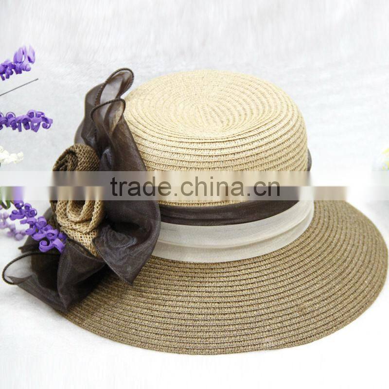 women sinamay party hats with flowers