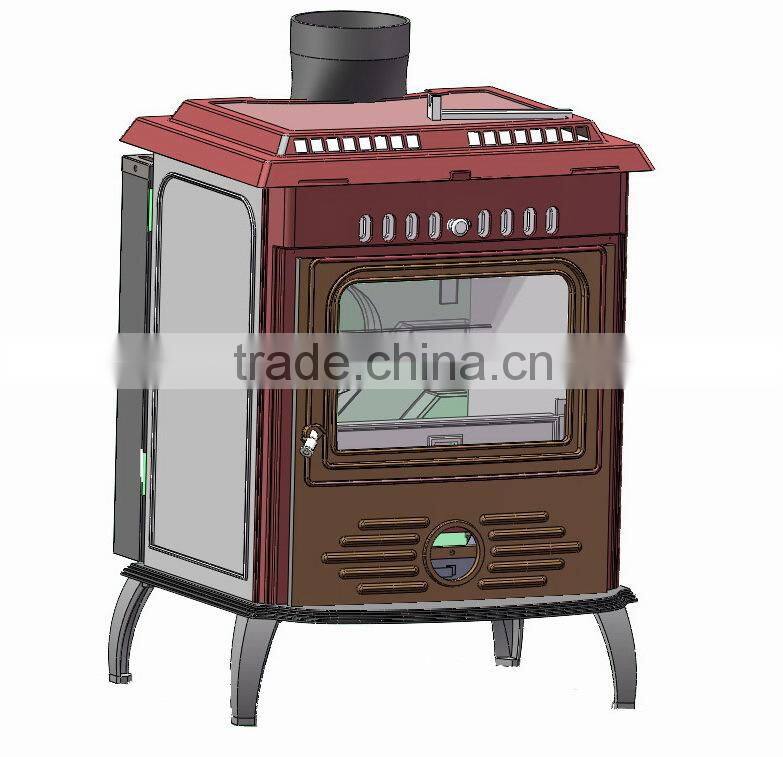 wood burning stove fireplace