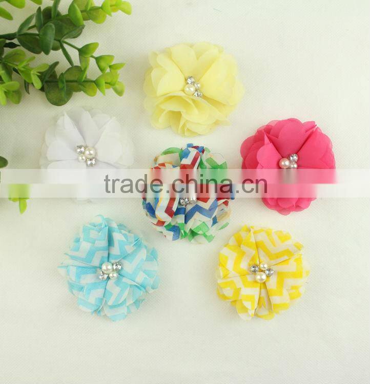 popular flower headband for kids lace accessories baby foldover elastic headband