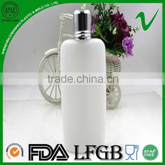HDPE white empty oval disposable 300ml plastic bottle for wine