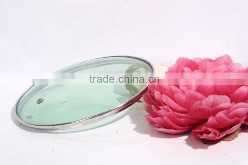 clear round tempered glass lid for pan