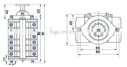 F6 series high voltage low current automatic auxiliary contact switch