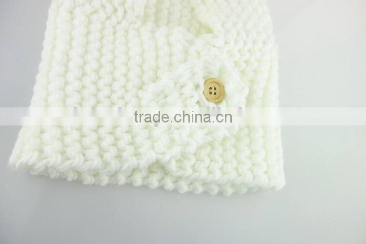 High quality new import children knitted scarf and gloves set