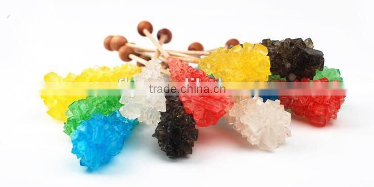 colorful crystal rock sugar stick