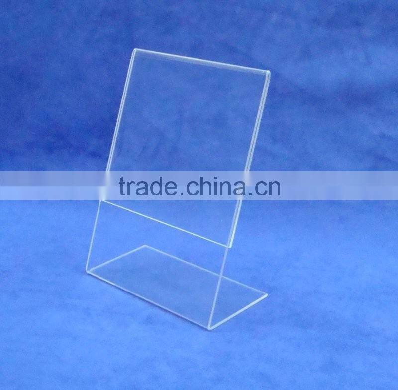 A4 acrylic display stand, A4 size acrylic menu holder