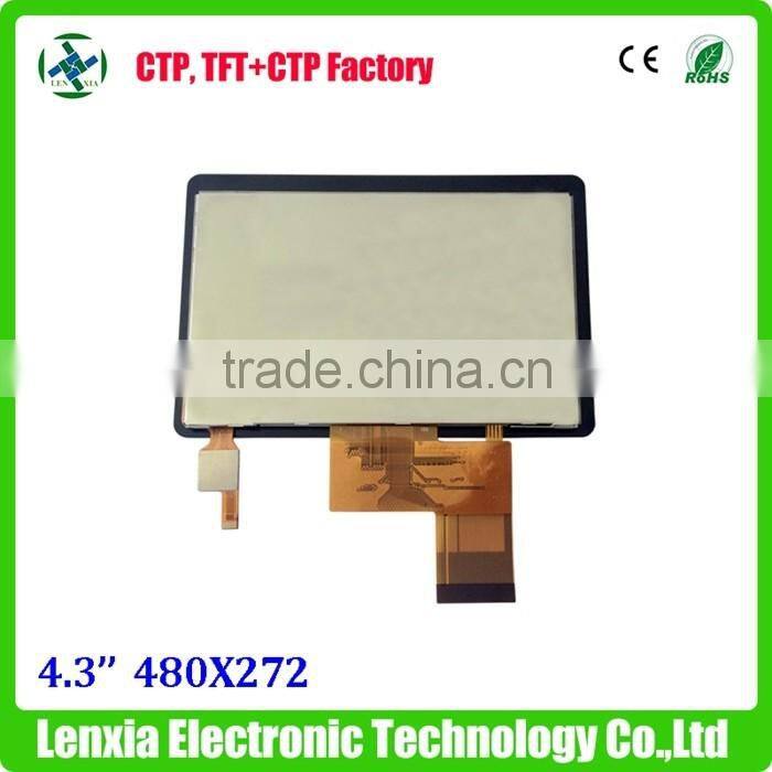 Lower price capacitive touch 4.3" display screen with touch panel