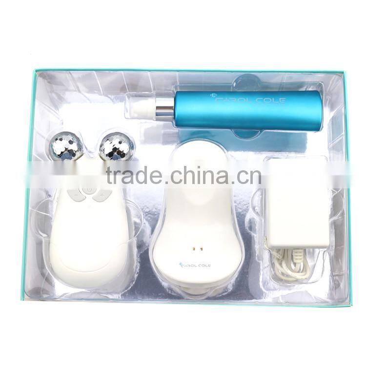 home use hand held Y shape roller massage Micro-electric skin firming device