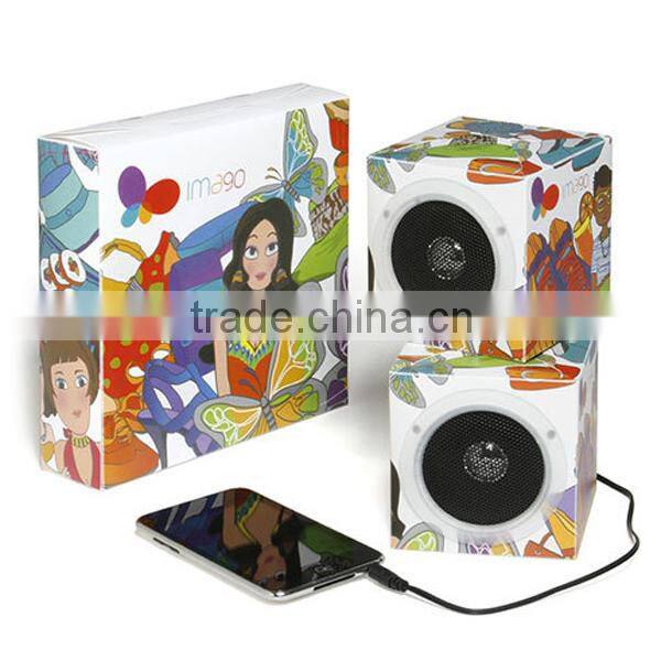 foldable paper box speaker