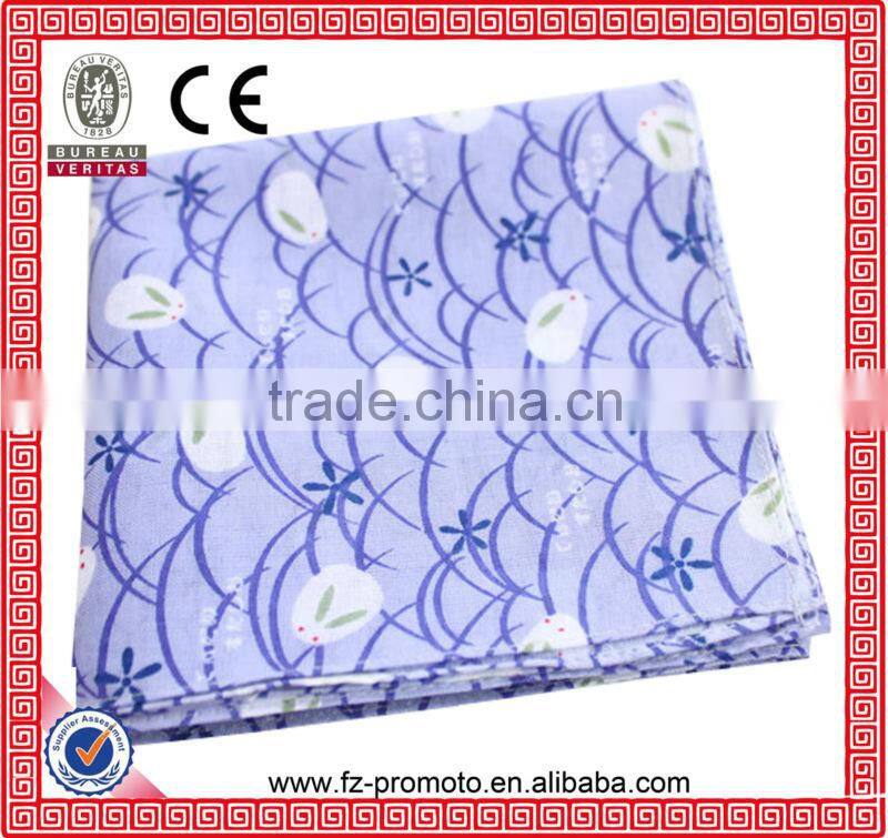 Wholesale emboroidery Silk Handkerchief/ soft handkerchief