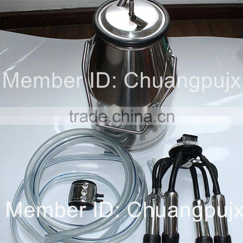 Stainless Steel Single Milk Bucket Cluster, Portable Cow Milker Pail Bucket Group, Milking Machine Accessories
