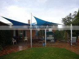 HDPE fabric shade sail (blue)