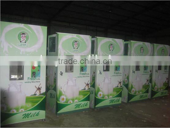 CE certified bill and coin acceptor automatic fresh milk atm milk vending machine