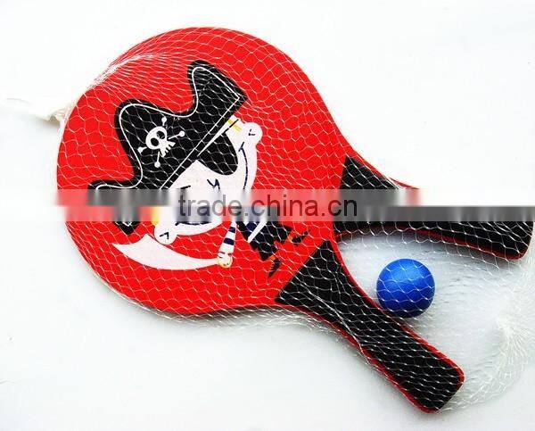hot selling promotion wooden beach tennis paddle set