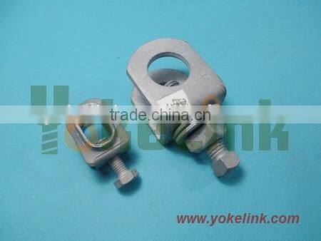 Tape rod clamp for lightning protection