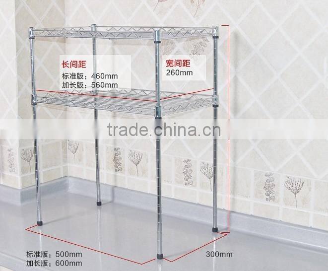 factory portable metal microwave shelf stand rack folding corner kitchen shelf