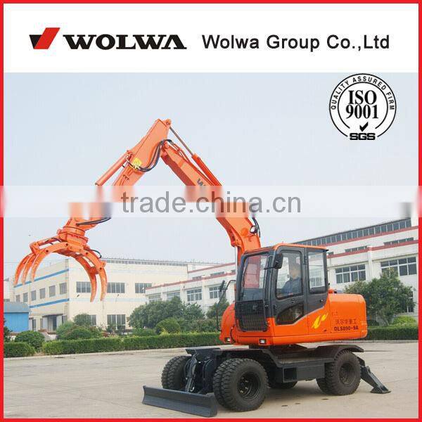 8 ton hydraulic wheel excavator from china manufacturer