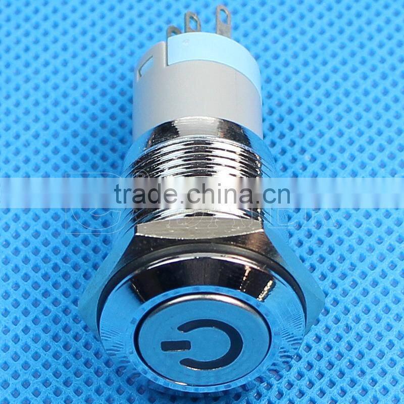 16mm push button switch with symbol