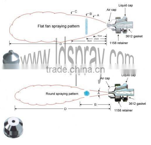 JCO type automatic cleaning or washing air atomizing spray nozzles