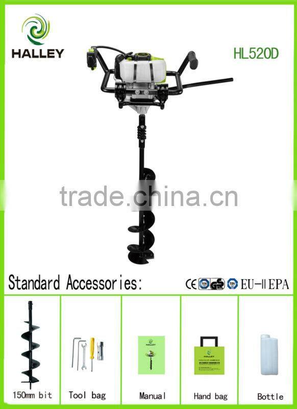 2015 Top Sale New Tree Planting Hand Manual Earth Soil Auger Machine HL520D