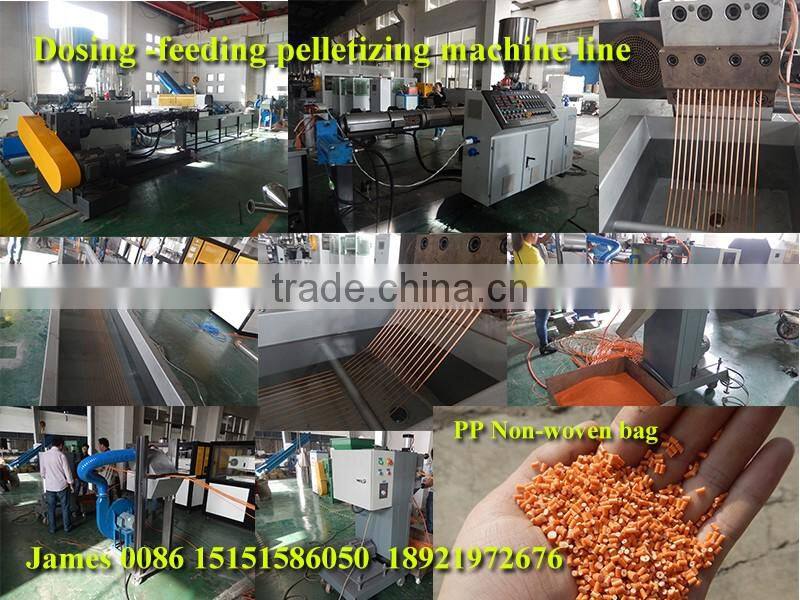 High output PE/PP woven bags pelletizing machine