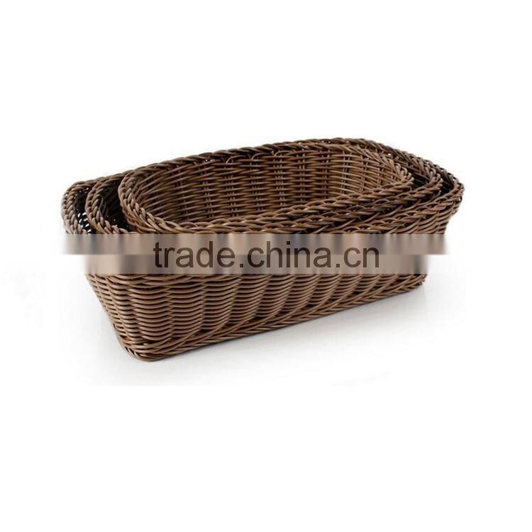 S&D Round Black Plastic Kitchen Storage Basket