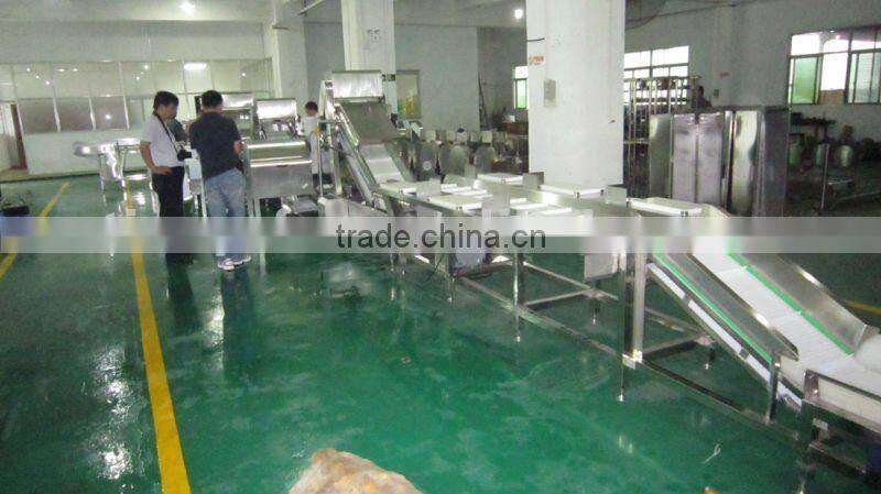 Vegetable cutting washing production line (video)