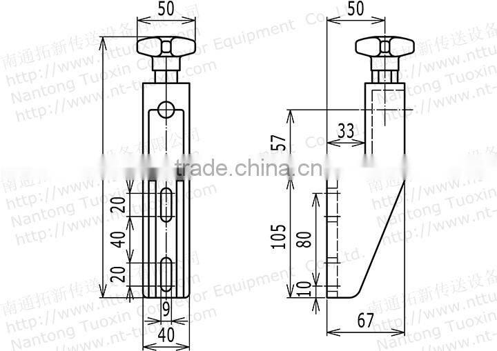 Conveyor Components, TX-106 Medium Brackets