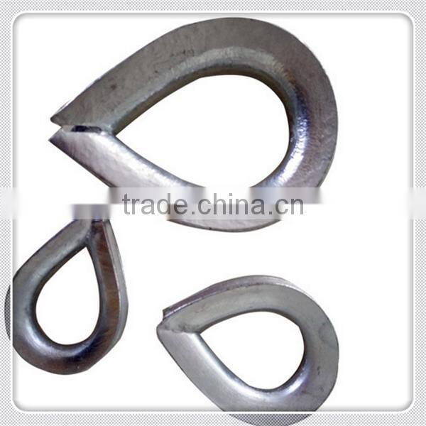 galvanized bs464 wire rope thimble