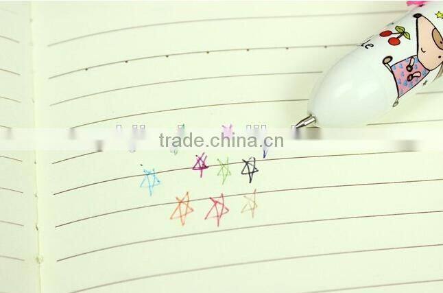 2014 Hot-selling 10 colors ball point pen with high quality and low price