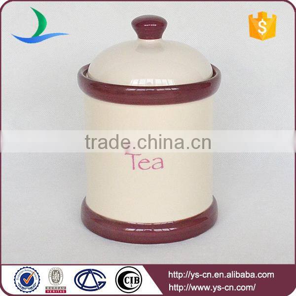 2015 ceramic biscuit tea sugar and coffe storage jars factory