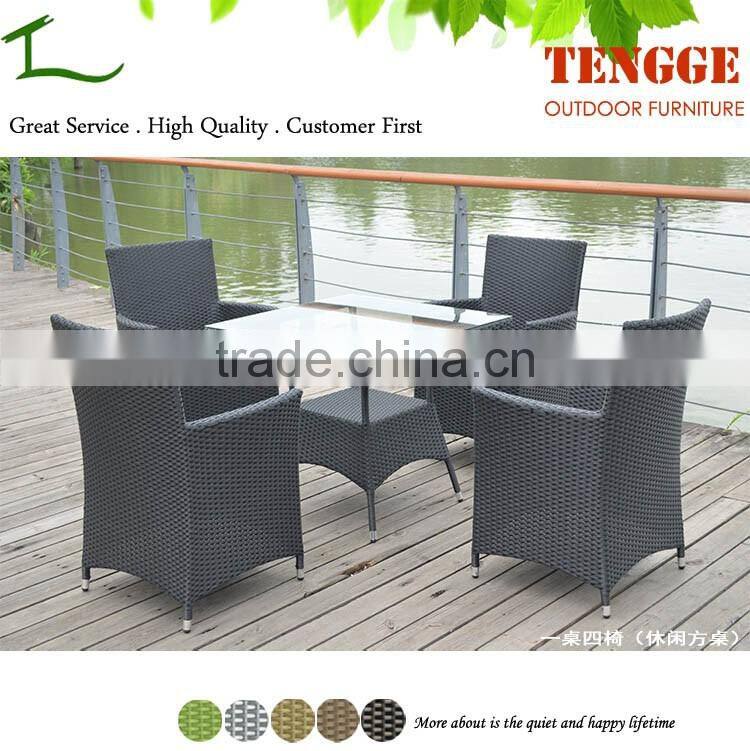 4 person rattan chair and table set black rattan furniture