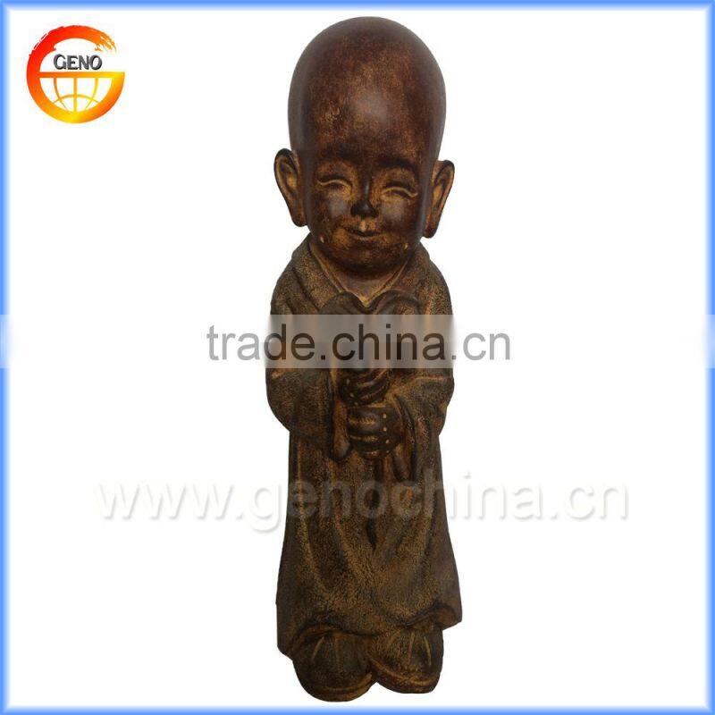 cute little polyresin resin buddha for garden decor