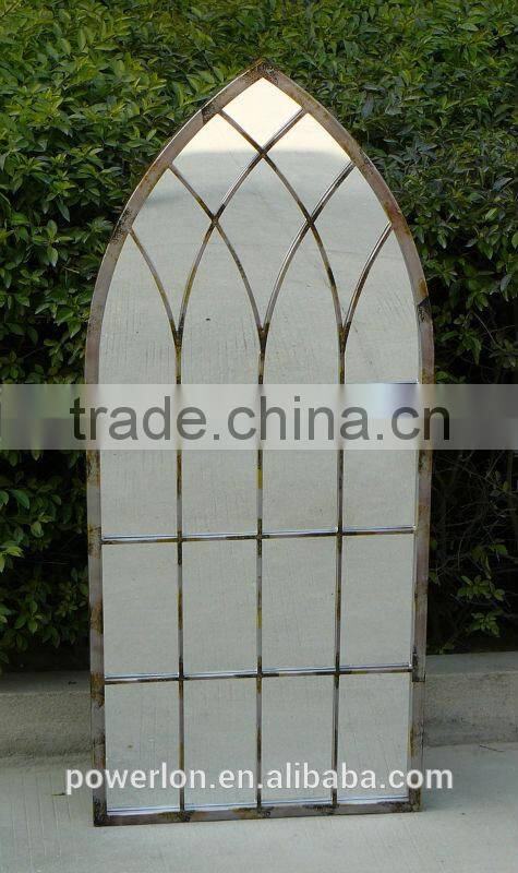 Gothic Arch Frame Outdoor Garden Mirrors Antique Rustic Style