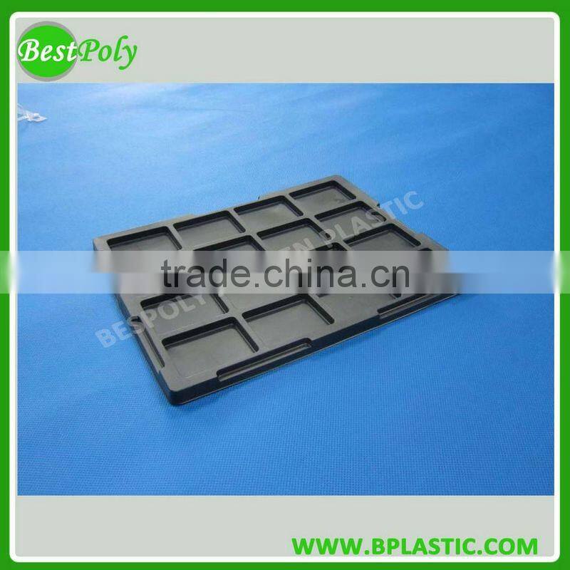 PS thermoforming tray white conductive tray thermoform electronic components tray