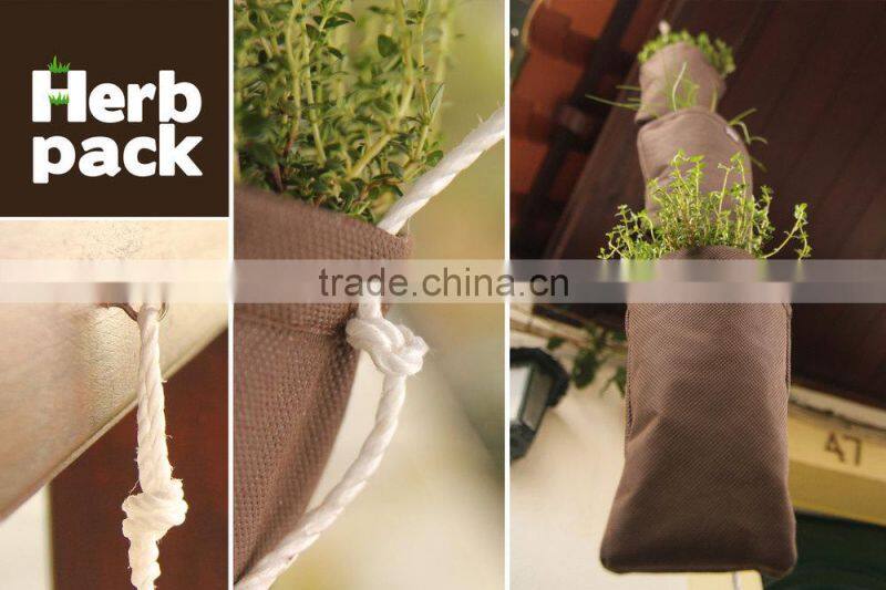 Wall Hanging Planters,Wall Pocket,Herb Pack-Hanging Planter for Herb Vertical Garden