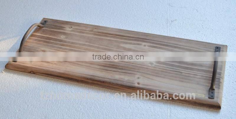 Antique wooden serving trays for home in star shaped