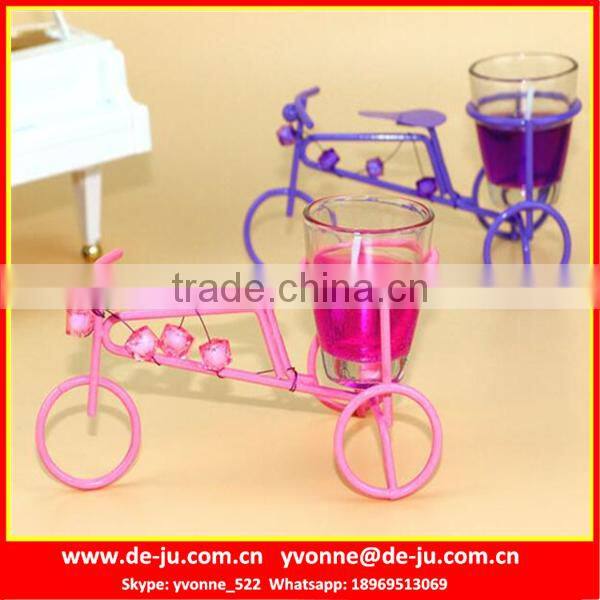 Black Bicycle Three Wheels Gel Candle Wedding Favors