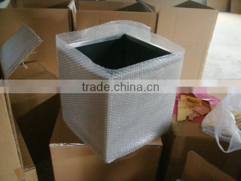 FO-9004 Outdoor Decorative Cubic Stainless Steel Flower Pot Wholesale