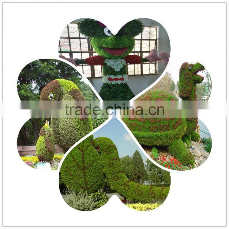 2016 New design artificial green sculpture for garden manufacturer