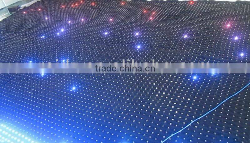 2015 New Hot sale full color transparent flexible curtain led display / programmable led curtain display